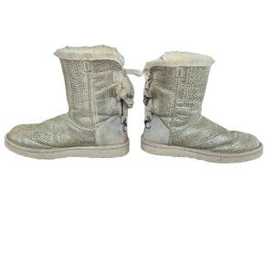 UGG Bailey Bow Bling Flat Boot - Size 7